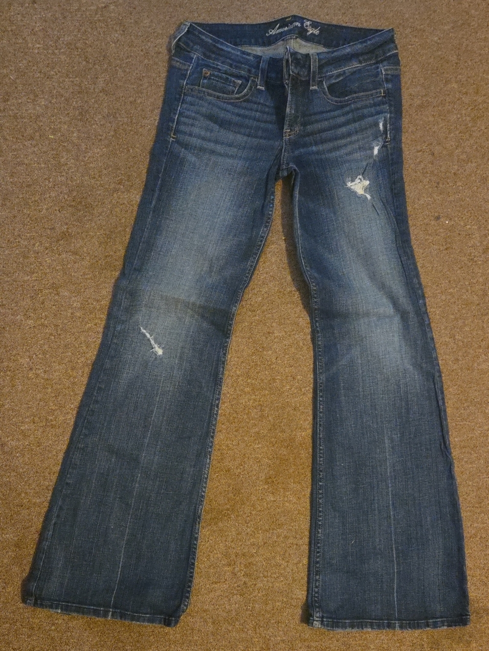 American Eagle Outfitters Dark Blue Flare Jeans